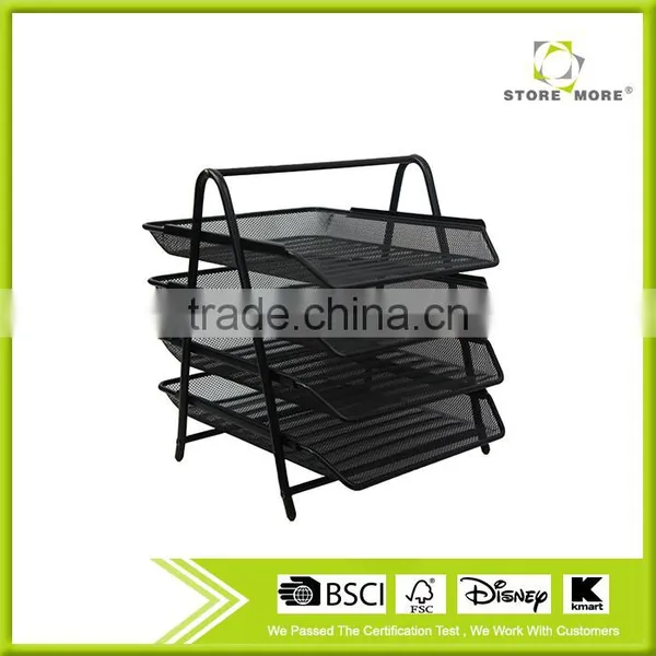 Hot Sale 4-Tier Metal Mesh Document Tray,Durable Desk Tray,Document Organizer