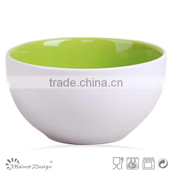 Stoneware Bowls With Purple White Color Dinnerware 5.5 Inch Stoneware Two-tone Color Bowls photo-4