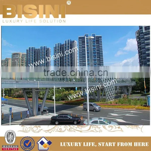 Shanxi Pingyang Steel Structure Car Bridge, Steel Concrete Vehicle Bridge, Double Half Moon Shape Bridge(BF08-Y10026) photo-2
