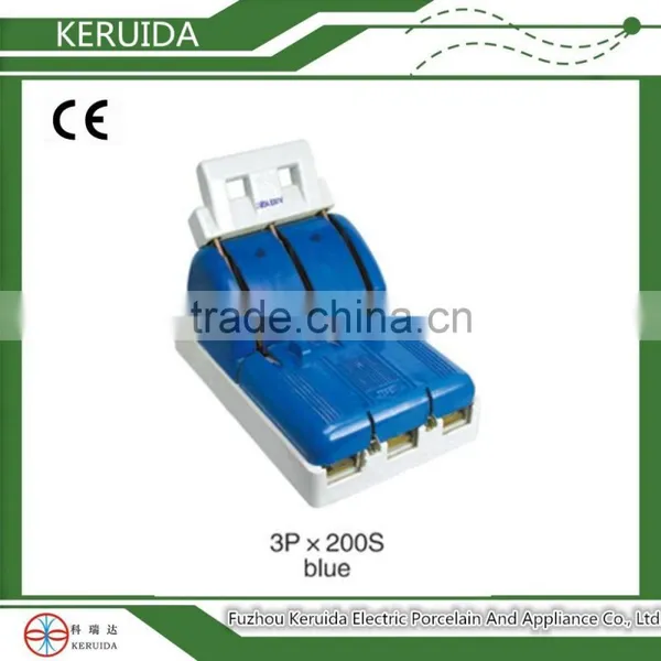Electric Single Throw 3 Poles Ceramic Knife Switch Change Over Switch