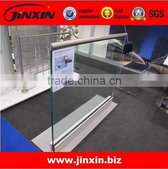 JINXIN Stainless Steel Shoe Base Glass Rails_U Shaped Channel Frameless Glass Balustrade photo-5