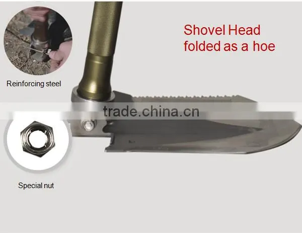 Outdoor Best Helper 30 in 1 Multifunction Shovel Camping Folding Shovel Spade Ice Axe for Emergency Rescue photo-4