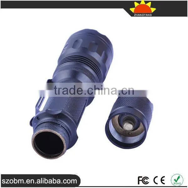 ZY-601A XM-L T6 3-Modes Zoom Adjustable Focus LED Flashlight Torch photo-4