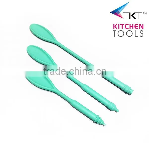 Christmas Series 3 PCS Salad Spoon,Plastic Salad Spoon