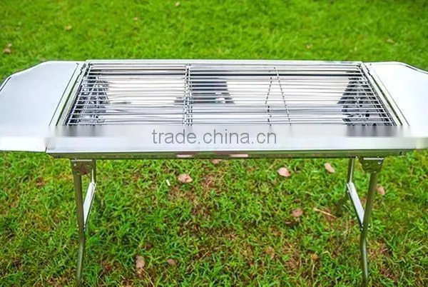 Wholesale Professional Stainless Steel 304 Smokeless Charcoal BBQ Picnic Barbecue Grill Portable photo-3