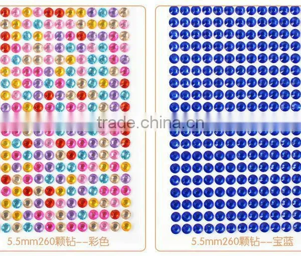Food Grade Rhinestone Diamond Sticker Large Acrylic Gems Self Adhesive Sticker photo-2