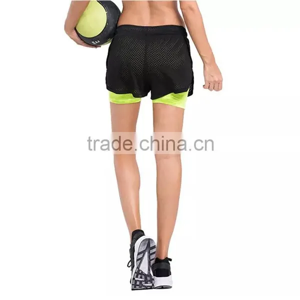 MGOO New Style Camping Quick Dry Pants For Women Running Two Pieces Elastic Waist Sports Shorts photo-4