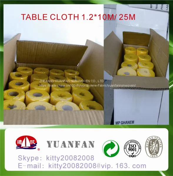 PP Spunbond Nonwoven Fabric for Table Cloth / Table Runner 60gsm photo-5