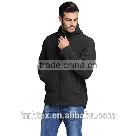Full Zipper Custom Brand Logo Micro Polar Fleece Hoodie photo-2