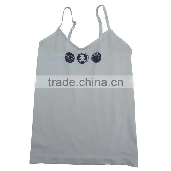 2017 New Printing Seamless Top Children Singlet Lovely Girls Vest Underwear photo-3