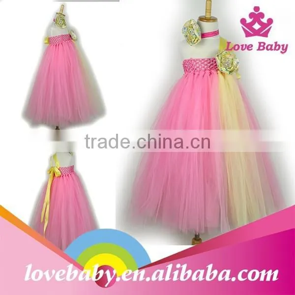 Kids Girls Princess Bow Belt Dress Circle Bubble Peacock Print Kids Dress Girl's Party Clothes LBE4092186 photo-6
