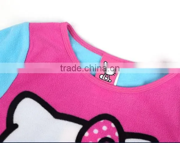 Children Pajama Set Polyester Sleeping Wear Hello Kitty Design photo-4
