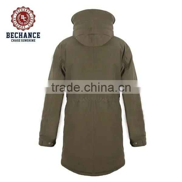 M1099 Plus Size Women Slim Long Hoody Padded Parka photo-2