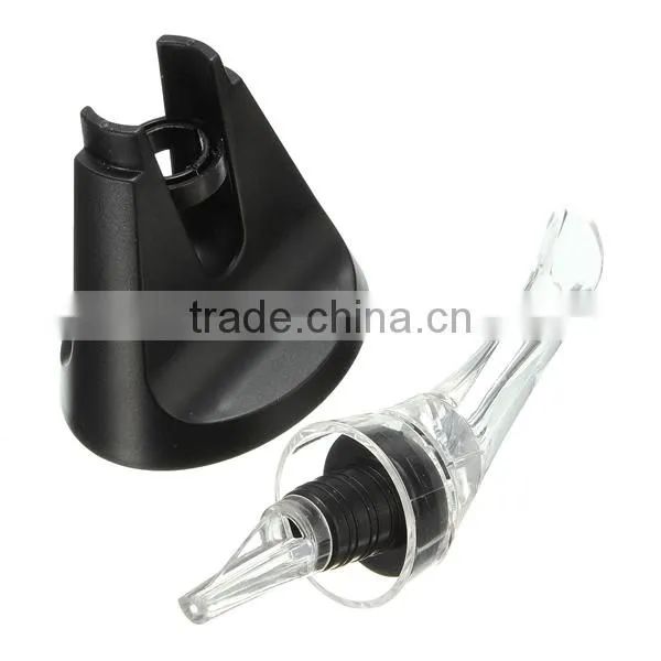 New Fashion High Quality Mini Transparent Acrylic Travel Bar Red Wine Aerator Decanter Pourer Essential Set Quick Aerating photo-5