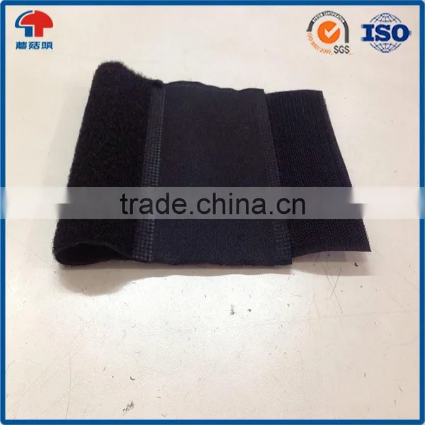 Custom Shape Nylon Black Hook Loop Touch Tape Patch For Uniform & Bags photo-6