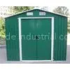 Green Apex Metal Garden Shed / Tools Storage Sheds With Color Steel Sheet