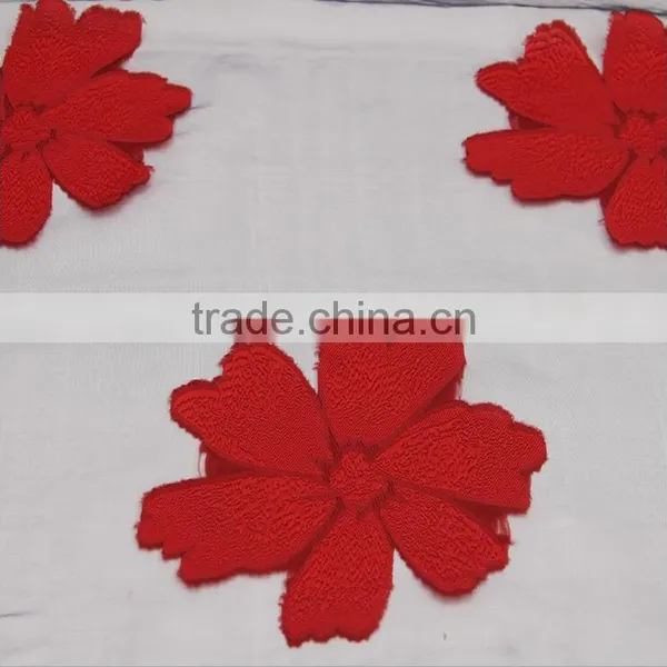 Transparent Flower Silk Lady Neck Scarf for Custom photo-6