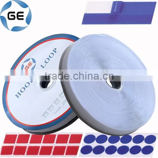 Quality Self-Adhesive Nylon Hook and Loop Dots With Silicone Paper Customized Round Sticky Hookloop Dot With Back Hot Melt Glue photo-5