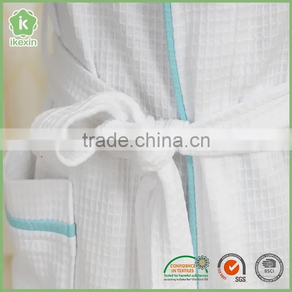 Factory Royal White Breathable Waffle Hotel Bathrobe photo-2