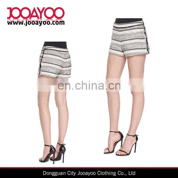 Women Short Mini Pants Tweed Short Pants