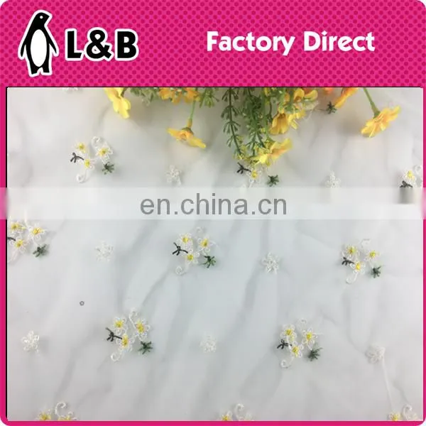 High Quality Popular Emboridery Polyester Net Lace Fabric photo-6