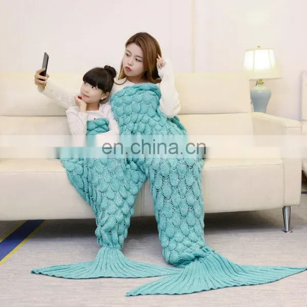 Adult and Children Mermaid Tail Blanket on Sale photo-2