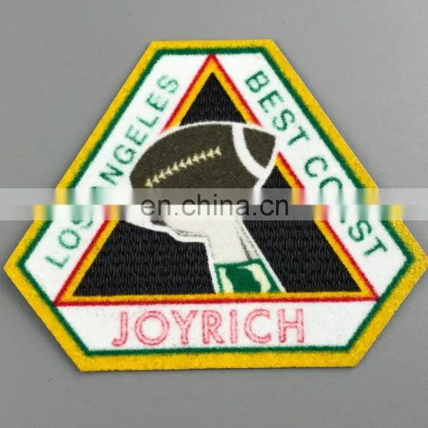Football Shirt Soccer Patches Printing Sublimation Flock Patch photo-6