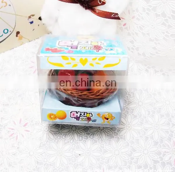 Fruit Basket Shape Eraser Set Children Toy Fruit Eraser Set photo-2