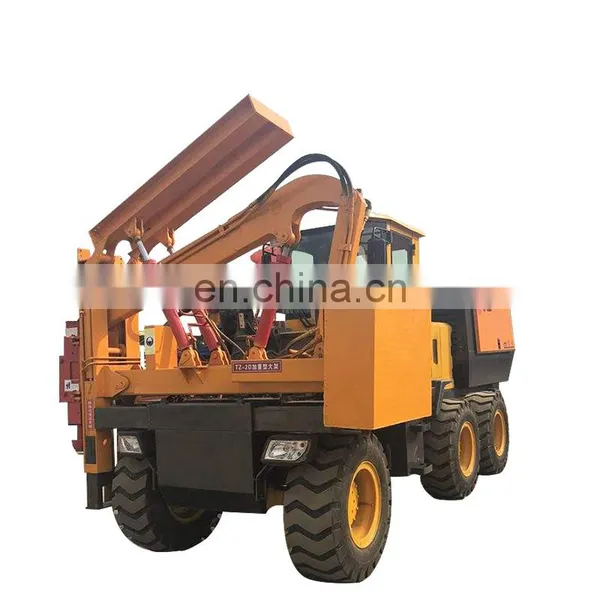 Small Loader Hydraulic Pile Driving Machine for Safety Guard Construction photo-2