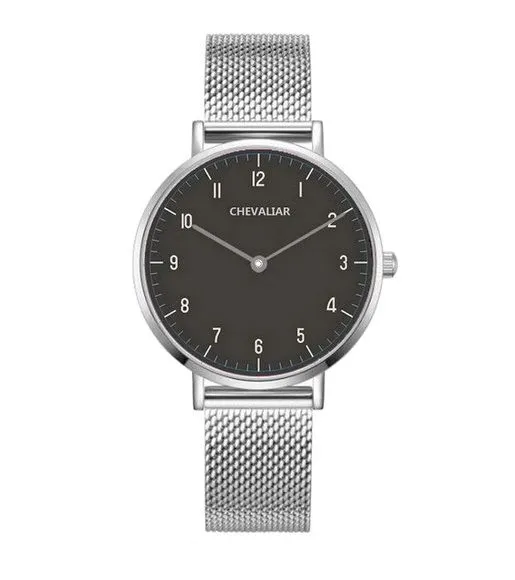 Stainless Steel Ultrathin Women Watches Man Fashion Quartz Watch photo-4