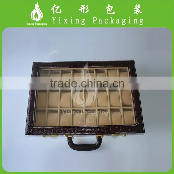 Hot Sale PU Wrist Watch 12 Slots Display Box Storage Holder Organizer Case photo-2