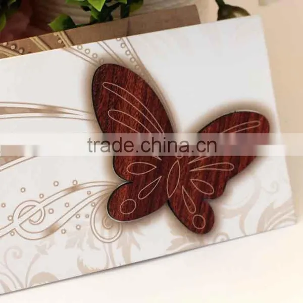 2016 Newest Hot Sales Arabian Make Butterfly Wedding Invitations photo-4