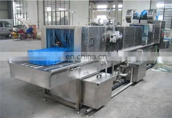 Efficient Cages Cleaning Line Steam Heating Plastic Basket Washing Machine photo-2