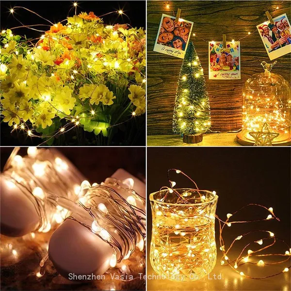 Wholesale 1M 2M CR2032 Battery Fairy String Lights Mini Copper Wire for Party Wedding DIY Crafts photo-5