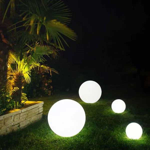 New Solar Garden Ball Light IP65 LED Three Color White Light RGB Adjustable Water-Resistant Solar Ball Light photo-2