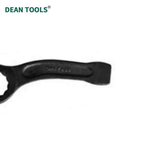 Fatigue-Resistant Bent Handle Striking Ring Wrench for Automotive Truck Repair Work
