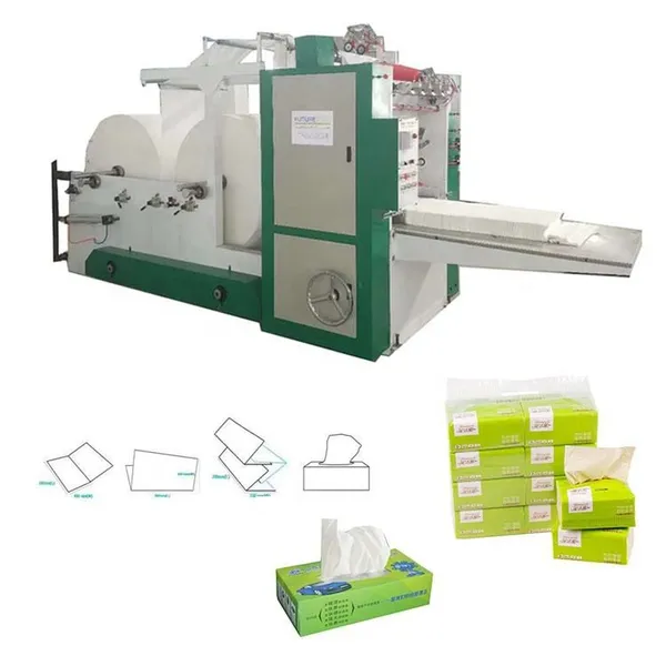 Full Automatic  Facial Tissue Paper Folding Making Machine