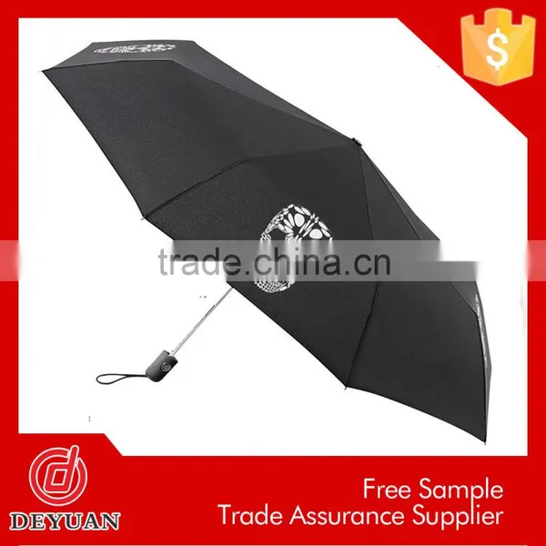 New Inventions Manu Open 8k 3 Sectional Black Mini Umbrellas photo-2