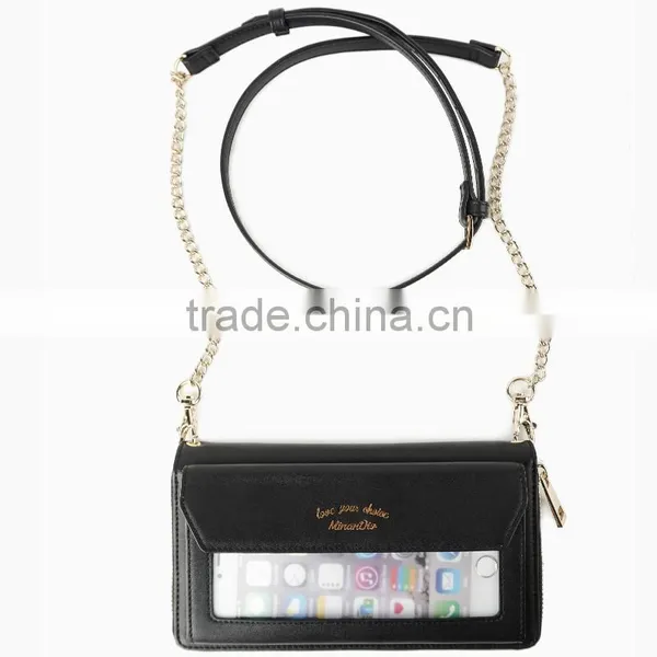 New Arrival Mobile Case for Iphone 6 Plus,Women Wallet Case With Shoulder Strap photo-2