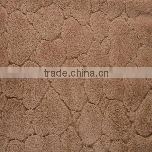 Brown Wholesale 100%polyester Angora Rabbit Fleece Fabric for Clothes photo-4