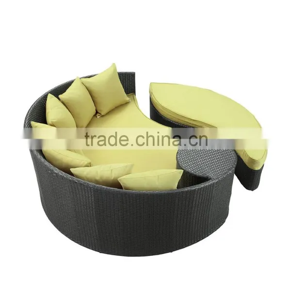 Rattan Daybed With Canopy Cheap Outdoor Waterproof Round Patio Antique Bamboo Indoor Daybed photo-4
