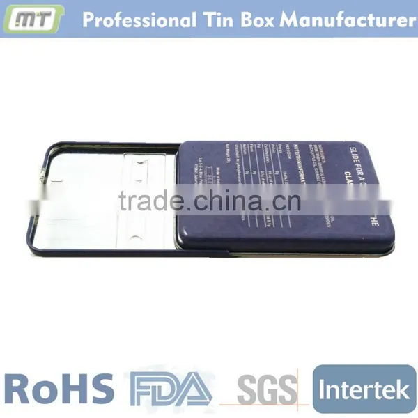Colorful Print Small Tin Drug Packaging Box With Slide Lid photo-5