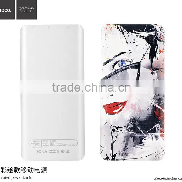 HOCO B1 Painted 10000mAh Power Bank for IPhone 6s Samsung S7 Universal Double USB Quick Charging 2.1A External Battery MT-5733 photo-4