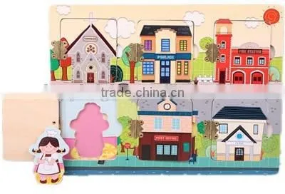 Education City Games Kids Silk Screen Printing Sea Fish Animal Design Fishing Puzzle Manufacturers photo-4