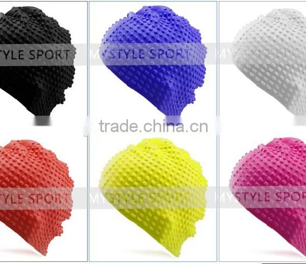 Waterproof Custom Silicone Long Hair Swim Caps/ear Protection Swimming Cap photo-4