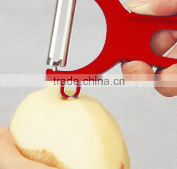 ABS+S/S 12.3*7.7 Kitchen Gadgets Small Fruit&vegetable Peeler/Portable Peeler/melon Peeler photo-3