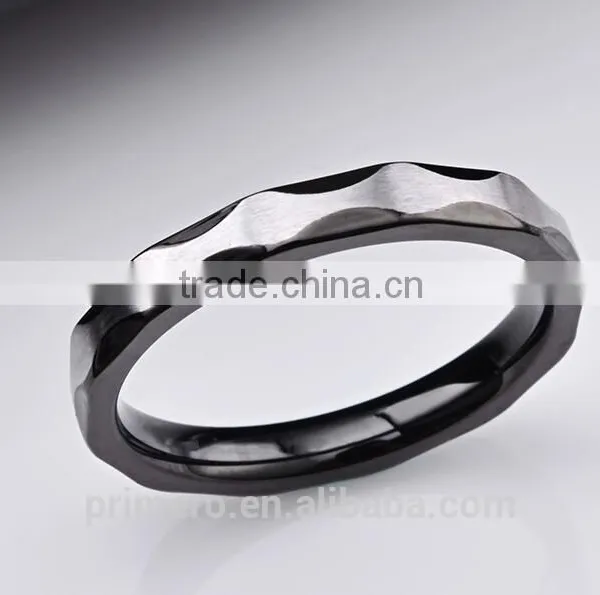 316L Stainless Steel Black Fine Jewelry Rings For Men Wedding Jewelry photo-6
