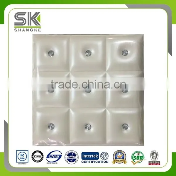 Elegant Home Decoration Materials Soft Leather Wall Panel photo-6