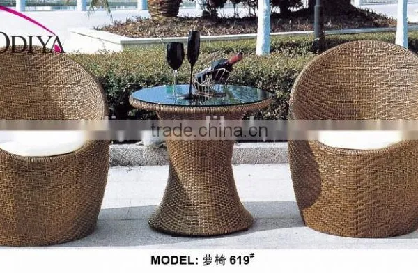 Rattan Roma Bistro Round Set for Outdoor Garden Furniture photo-6