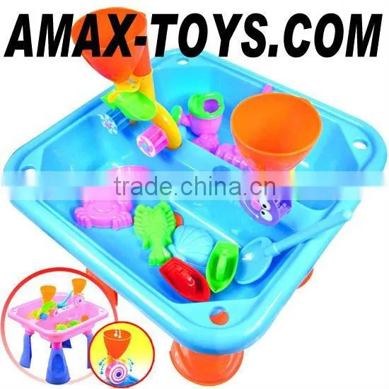 sum-0048805A Children learning table sandy beach toys sandy beach table